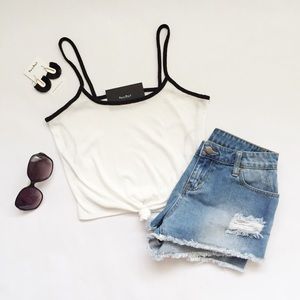 Tie Front Crop Top